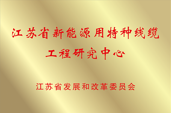 江苏省新能源用特种线缆工程钻研中心